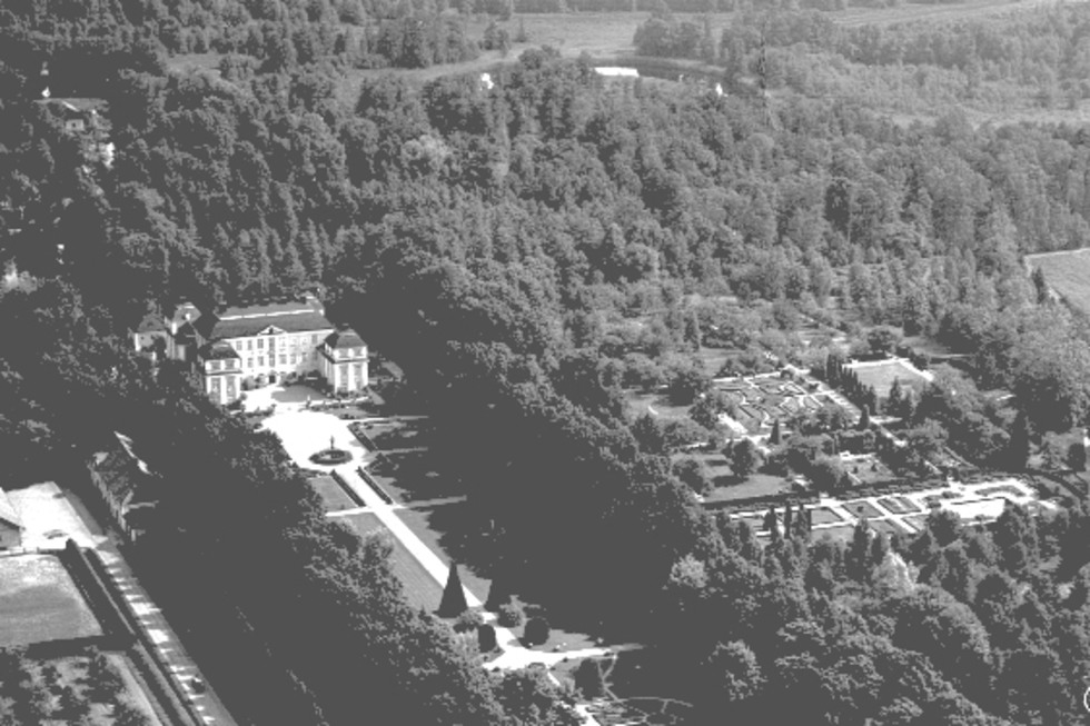 Ericsbergs slott med delar av godsets mark, år 1939. Torpet Björnkällan låg på Ericsbergs ägor. 