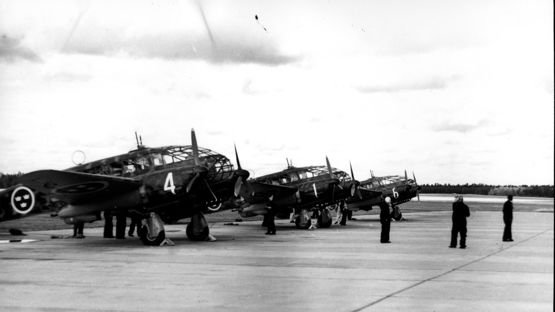 Flygplansmodellen Caproni Ca 313 på F 11.